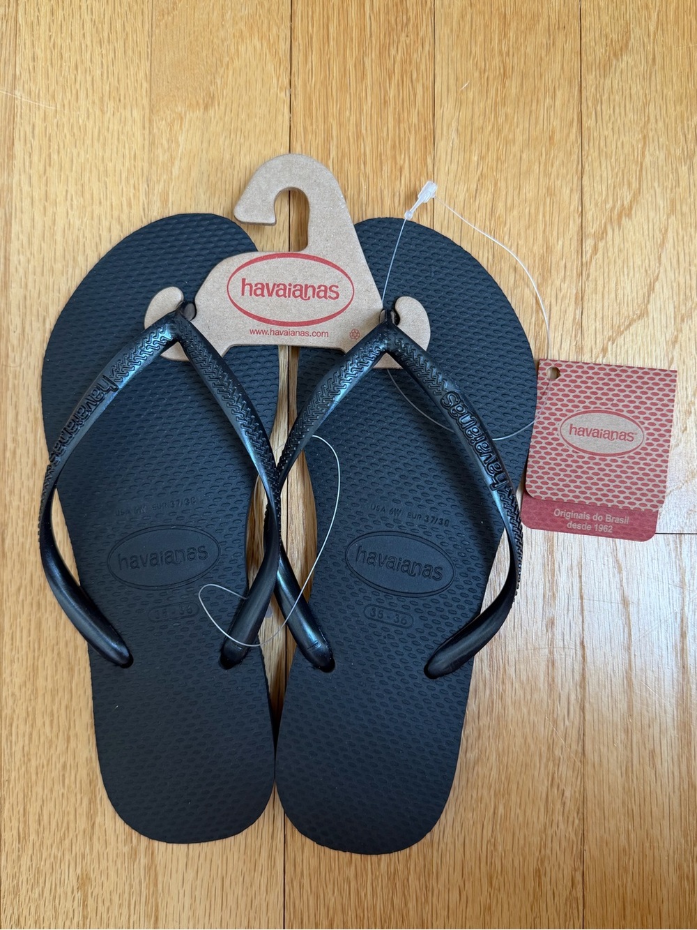Havaianas Slim Flip Flops Black